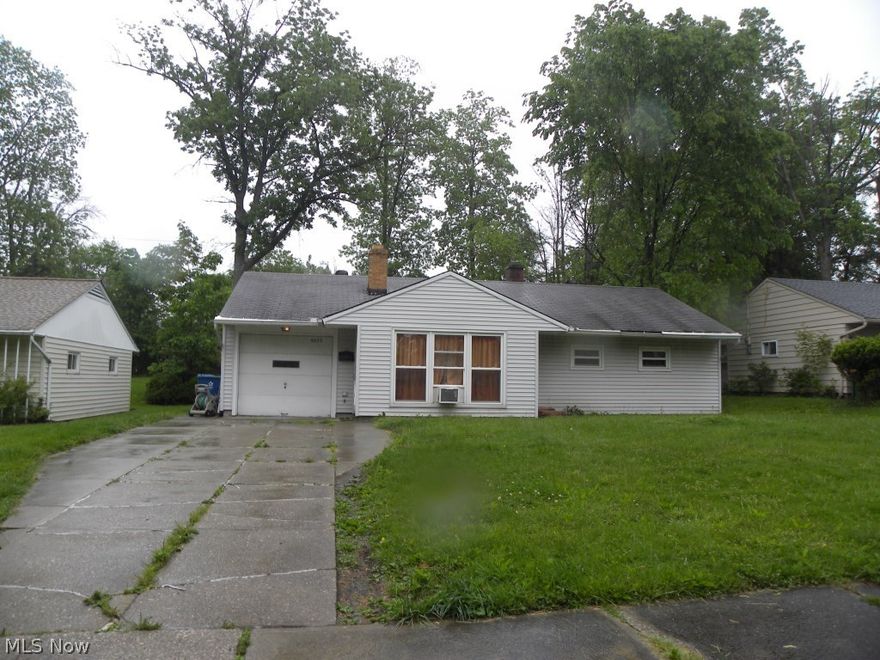 Starter Home or apartment/condo alternative. Calling all investors too! Needs some elbow grease and TLC to make it a darling home. 3 bedrooms and one bath. Tenant turned half bath into a handy pantry, buyer could turn it back. 1 Car attached garage with laundry and storage at back or at head of garage. Refrigerator and Stove in kitchen  stay.