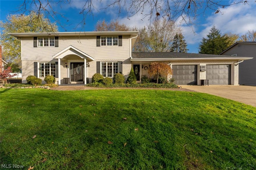 Fabulous location in Lake Township, North Canton City Schools. 4 spacious bedrooms and 3 full baths. You are greeted by stamped concrete as you walk to the front entry door. One bedroom is on the first floor next to a full bath ideal for first floor living. Formal living and dining room along with French doors lead to a patio and private backyard perfect for entertaining. Large first floor laundry. Neutral decor throughout and plenty of storage. Oversized 2 car garage. Move right in and make this house your home!