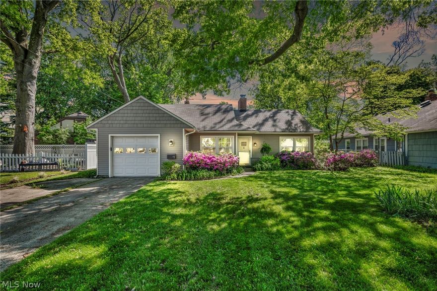 Beautiful mid-century Berea bungalow in a great location. This home offers one floor living with an unfinished attic that has great potential to be finished as extra living space. There are three spacious bedrooms, and the primary bedroom offers twin closets to accommodate large wardrobes. The home also features additional built in storage spaces, and a second half bath.  The HVAC and AC are brand new (January 2024) and the home has many more improvements. Nature lovers will love the almost quarter acre lot with a fenced in backyard. Minutes away from downtown Berea, Baldwin -Wallace, Cleveland Metroparks and I-71 and I-237. Come make this house your home!