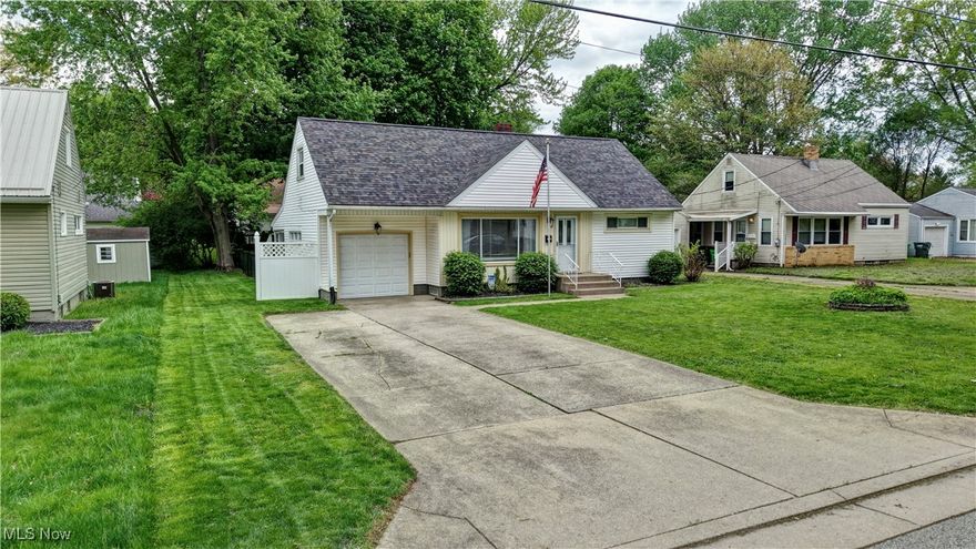 Welcome to this charming cape cod in the heart of North Canton! As you walk in the front door you are greeted with natural light in the living room with hardwood floors. The living room flows into the eat in kitchen with a sliding glass door to the deck with a patio, sunroom and fenced in backyard. Back in the house you will find 2 bedrooms and a full bathroom on the first floor. Upstairs you'll find 2 more bedrooms with generous closet space and a half bathroom. In the basement you'll be able to enjoy the finished area for additional living space. Schedule your showing today!