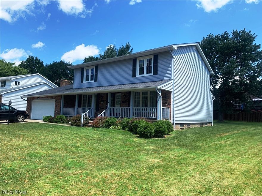 Welcome to this desirable street in Parma Heights. This original owner home features 4 bedrooms, 2.5 bathrooms and a first floor den/office. With more than 2,500 square feet of living space, there's plenty of room for the growing family. Newer roof (less than 5 years old), siding and glass block windows less than 10 years old. Perfect for the handyman/contractor. Beautiful yard, a 25x16 patio and a covered porch.