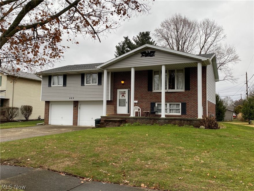 3 bedroom, 1.5 bath home.  Ceramic tile floors in the kitchen.  Master bedroom includes a half bath.  Lower level includes a family room and laundry room.  New asphalt roof and vinyl siding in 2017.  Extra deep 2 car attached garage.  Taxes reflect the seller receiving a homestead credit of $360.92 annually.