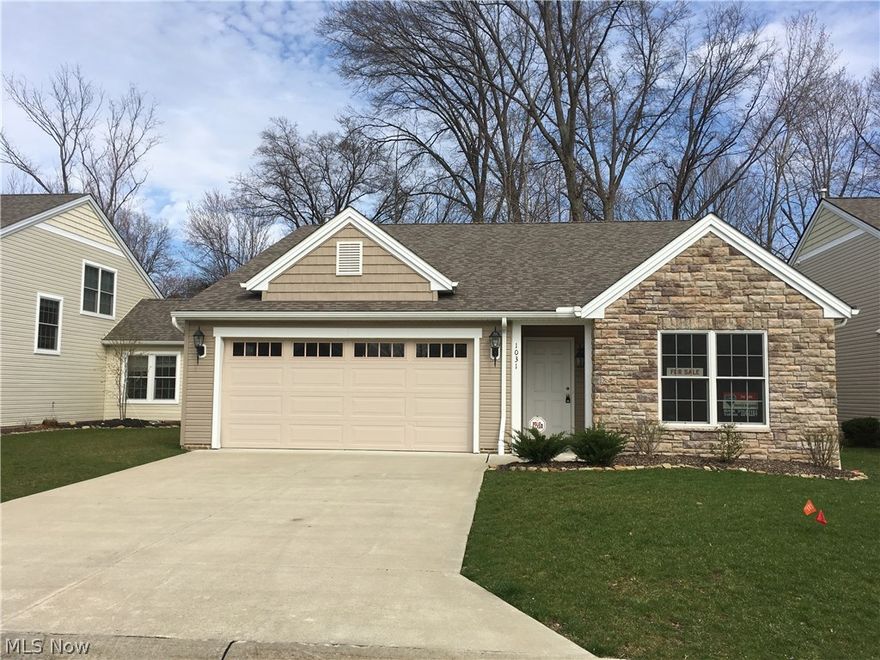 Cutters Creek NEW CONSTRUCTION! Don't miss out on this wonderful opportunity to be part of a welcoming community!  The model detached RANCH home is now available for sale.  The open floor plan includes a gourmet kitchen with stainless steel appliances, great room with sliding glass door to patio, gas fireplace and cathedral ceilings. The master bedroom suite has a wall of closets and a walk-in closet.  This home is perfect for entertaining.  The metro parks are a short walk from Cutters Creek.  There are wonderful walking/running/biking paths and places to picnic. Enjoy nature at its finest!  Conveniently located to University Circle, Cleveland Clinic and University Hospital.