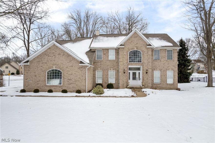 Welcome to this stunning turn-key brick colonial in one of Copley Township’s most desirable neighborhoods, just minutes from I-77 and I-71, with easy access to Akron and Cleveland. Set on nearly an acre of serene, wooded grounds, the home offers privacy, mature landscaping, and picturesque pond views. Inside, 4,662 sq ft of thoughtfully designed living space features 4 bedrooms and 4 baths. The family room impresses with vaulted ceilings and a sophisticated stone fireplace, complemented by an open, light-filled floor plan. The kitchen boasts hardwood cabinetry, granite countertops, a center island, and flows seamlessly into the formal dining room – perfect for entertaining. The main level also includes an additional living room, a versatile bonus room, a laundry room with built-in shelving, and a convenient half bath. Upstairs, the primary suite is a private sanctuary featuring a large en suite with a walk-in closet, dual vanities, separate shower, and luxurious soaker tub, while three additional bedrooms share a beautifully renovated bath. The finished lower level offers a spacious rec room, multiple bonus rooms, a full bath, and ample storage. Outdoors, the private backyard provides a peaceful escape, complete with mature landscaping and a storage shed. A spacious 3-car garage adds both convenience and versatility. This home blends refined luxury, thoughtful design, and a prime location, creating an unparalleled opportunity for sophisticated living.