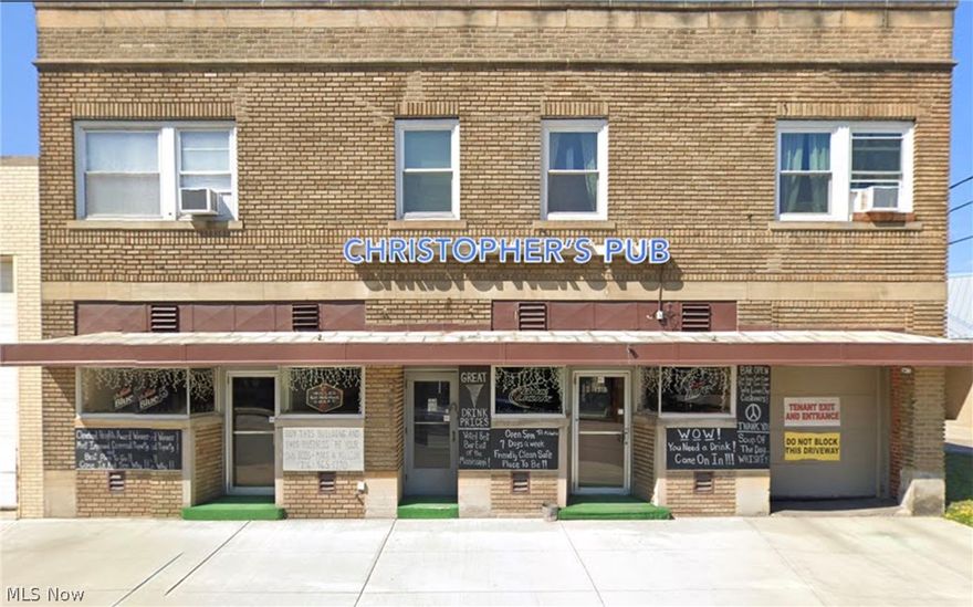 This is a LIVE AUCTION on location.  1318 Warrensville Center Rd., Cleveland Heights, OH. Tuesday, Nov. 1st - (Promply) 6:00 PM 5% BP. See bidrosen . com for terms!!
Don't miss this opportunity to make $ from day one (and to expand the business) with this spotless fully functional ready-to-go kitchen with NEW appliances. Included in this offering is a D5/D6 Liquor License (2:30 AM and Sunday Liquor), and 4 immaculate rental units with garage spaces and a private sitting area donned with flowers and greenery! Christopher's Pub is a friendly, clean, safe neighborhood bar. No immediate capital improvement is necessary. High-traffic location. 

Currently:
Apartment Rental = $30K Yearly
Vending = $20K Yearly
Liquor License = Approx. $50K (D5/D6-2:30 AM and Sunday Liquor)
Plus Real Estate!! Per Owner, based on past sales.
• 1st Floor: Bar, Full Kitchen with new appliances, Large Game room, area for bands or dance floor!  Loads of opportunity!
• 2nd Floor Apartments: 2 One Bedrooms -