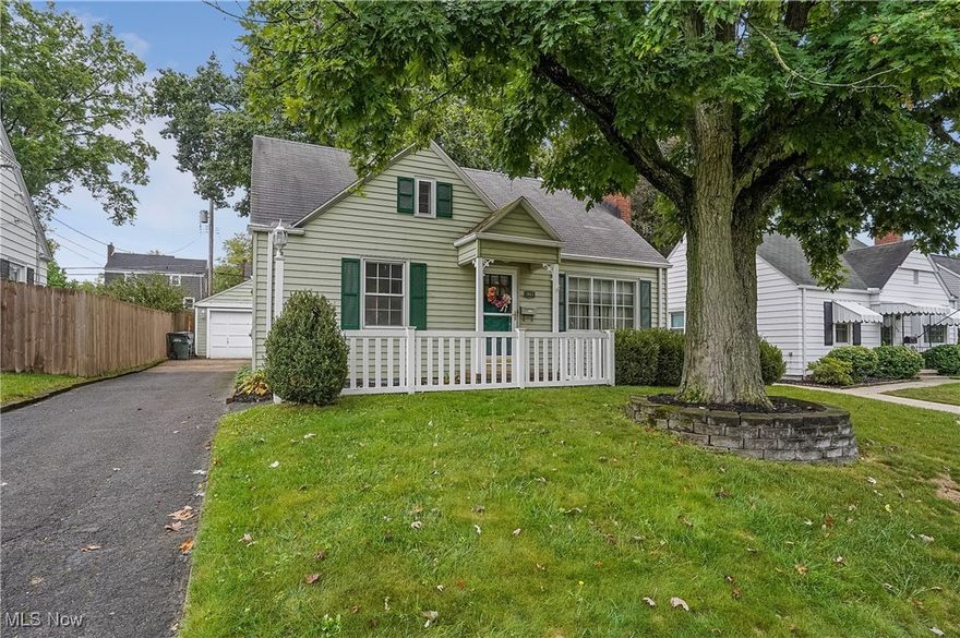 This property is a classic 3-bedroom, 2-bathroom Cape Cod-style home offering character and charm.  The living room is a good size with a gas fireplace, which flows into the dining room complete with built - in's.  The cozy, compact kitchen has a functional layout with all the essentials within easy reach.  The 4 season sunroom offers lots of windows, which allows for an abundance of light and provides access to the backyard.  Two bedrooms and full bath complete the first floor.  The second floor features a spacious primary bedroom with a walk in dormer closet and built ins.  The second floor full bathroom has been stripped down to the studs, leaving a blank slate for a complete remodel. This means new drywall, fixtures, and finishes will be necessary to bring it back to a functional state; however, a new tub is in the bedroom for you to use with the toilet and vanity in the closet.  There is a nice bonus area with a built in bed that could be used as a guest area, office, whatever fits your needs.  The basement is partially finished and provides plenty of storage.  A private backyard and 1.5 car garage is a bonus.  This home is a hidden gem for those with a vision! It has great potential but is in need of TLC and updates.   Seller is offering home warranty.  Home to be sold "as is" - seller to make no repairs.