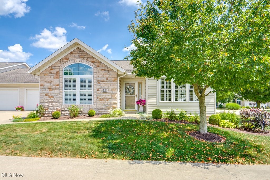 Welcome to this well-maintained, two-bedroom plus a study, three full bath condo in the lovely Heritage Green Community in Kidron. The spacious main level features a large living and dining area with lots of natural light, a master bedroom suite, a study, a full bath, a kitchen, and a laundry area with a washer and dryer. The kitchen has beautiful wood cabinets and a custom island providing additional workspace and storage. The master bedroom has a large attached bathroom with a shower and an adjoining walk-in closet. The study has a large closet and needs a door to complete it as a bedroom. The lower level has a finished living room area, a bedroom with an egress window, and a full bathroom. The rest of the basement offers ample storage space.