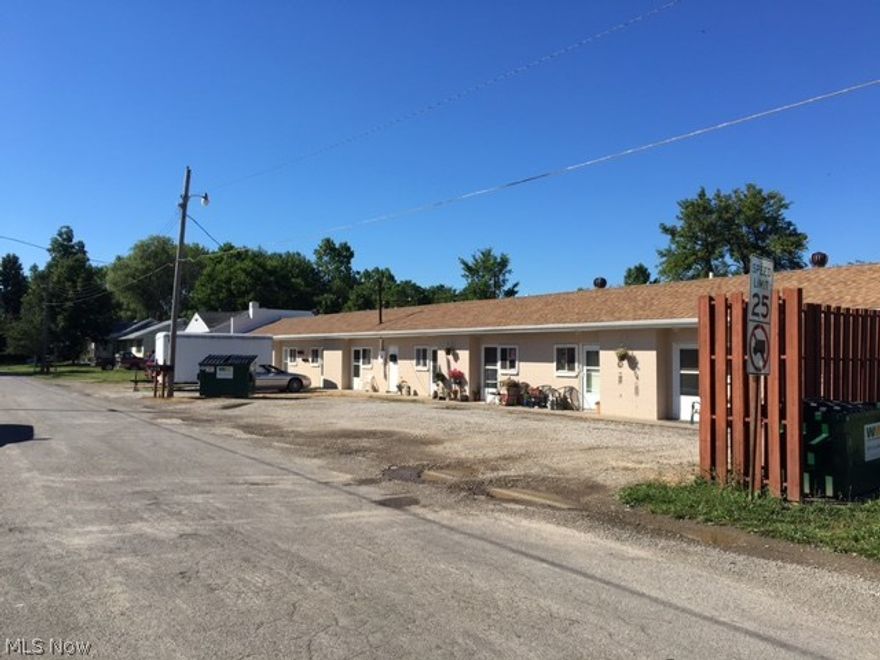 Great 8 unit rental property in Lod!  New roof, new exterior paint, new on-site laundry facility (machines are owned and go with building).  Many various renovations throughout units to include kitchen updates, bathrooms, floors, carpet, cabinets, toilets, fixtures, paint, sinks, etc.  Sold as is