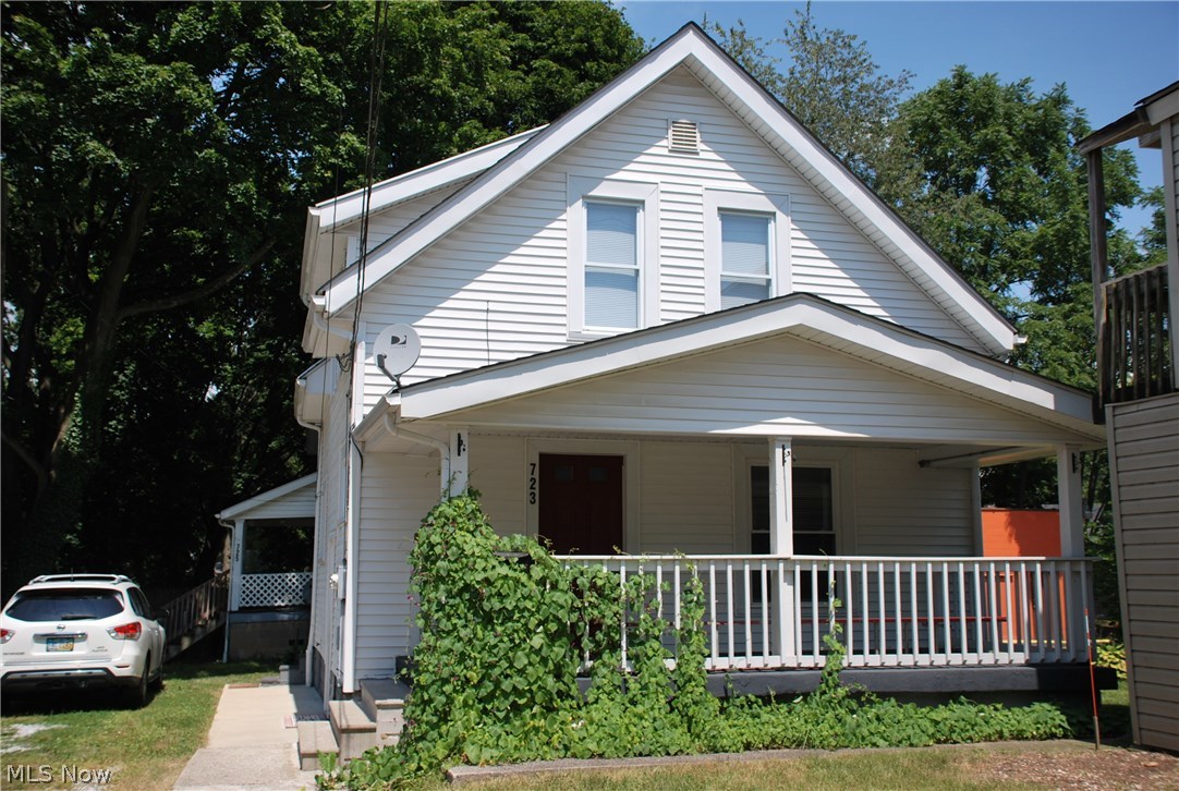 Great rental and great location for this single family home with 2 nice sized bedrooms that each have 2 closets! Bathroom is large, bright and has a tub & shower combo! Front Porch is very inviting and huge, sit and relax, enjoy! Kitchen appliances as well as existing washer & dryer or bring your own laundry. Awesome separate Dining Room with a window seat and HUGE Living Room both in hardwood flooring and awesome trim! Large basement space for storage or work out equipment. Could even run your home based business from this awesome location. This home is one you'll be proud to live in and call your own! Just 2 doors down from B&K Rootbeer stand and bus stop is close proximity! Cuyahoga Falls utilities are less expensive than surrounding areas. Client will need to go through a vetting process, pass an online background check, credit score and eviction check at their own expense. Security Deposit due to hold rental, 1st month and proration due at lease signing. Utilities will be put in