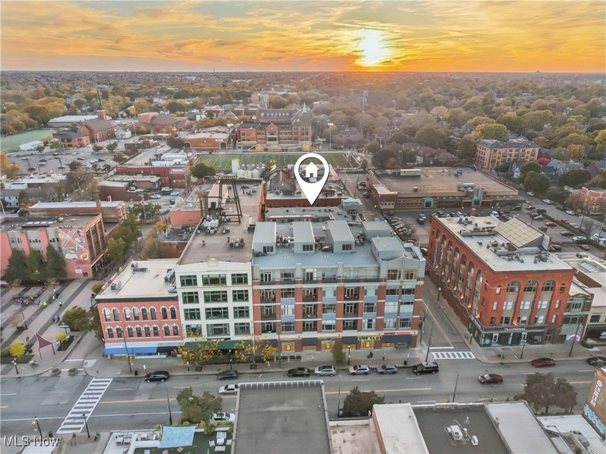 Live in the center of it all in this stunning two-story contemporary penthouse perfectly positioned along Market Avenue in Ohio City. Your home faces the interior courtyard so you can enjoy a quiet evening while the entertainment never ends on W25th St. Steps from the West Side Market, top-rated restaurants, craft breweries, and nightlife, this sleek urban retreat offers the ultimate in walkable Cleveland living.

Please note that some photos are Virtually Staged.

The open-concept design features 2 bedrooms and 2 full baths, soaring ceilings, and expansive windows that flood the space with natural light. The modern kitchen flows seamlessly into spacious living and dining areas, ideal for entertaining or relaxing at home. Upstairs, the airy loft opens to a private rooftop deck with panoramic city views—and room to expand for even more outdoor living space.

Additional highlights include one indoor assigned parking space, secure building access, and low-maintenance living in one of the city’s most desirable neighborhoods.

Sophisticated style, unbeatable location, and incredible views—this is modern city living at its best. Book your tour today!