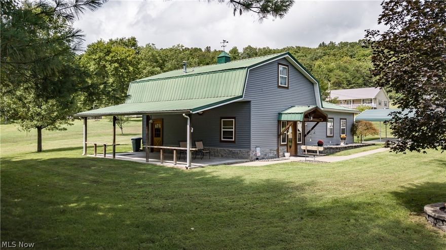 Well Maintained 3 bedroom, 1.5 bath home located on tranquil 3-Acre park like setting. This home is move in ready. The Kitchen has Oak Cabinets, nice appliances, and a tiled floor. Open the door off the kitchen to walk out onto the covered 30X14 Patio - perfect to enjoy the country evenings. Right off of the Kitchen is the laundry area.  The rest of the first floor has a large bedroom, bathroom, family room, and living room with built in speaker system. Upstairs you will find 2 bedrooms and a 1/2 bath with built in shower. There is plenty of storage space! The property has been beautifully landscaped. There are multiple outbuildings for storage. The detached 2 stall heated garage includes plenty of space to be the perfect refuge for any car aficionado! The garage does have a a pot bellied stove as a heating option! there is a covered Camper Port on the side of the garage measuring 26X12. There is an Hydronic Furnace Option which heats the home/garage/water. Don't miss your chance to own this little piece of heaven!