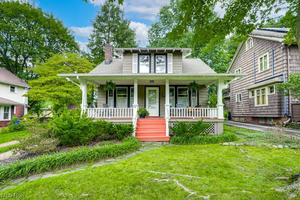 You are going to love this beautiful and well-maintained home located on one of Kent's rare brick-lined streets and in the highly desirable Historic District! Lovingly cared for by the same owner for 40 years, this stunning home just 2 years shy of its 100th birthday, is full of charm and character. The open and bright first floor boasts gorgeous hardwood floors, neutral paint throughout and exquisite original glass windows. The spacious living room features built-in bookshelves and leads to the large dining room perfect for entertaining. The beautiful hardwood floors continue into the kitchen with its stainless steel appliances, wood cabinets and island. The sun room addition features abundant built-in shelving, cabinets and a skylight making it the perfect place for an office, craft room or a family room. Head upstairs to three bedrooms and full bath with shower and tub and ceramic tile floor. The full basement features a washer/dryer that remain with the home, newer furnace and wate