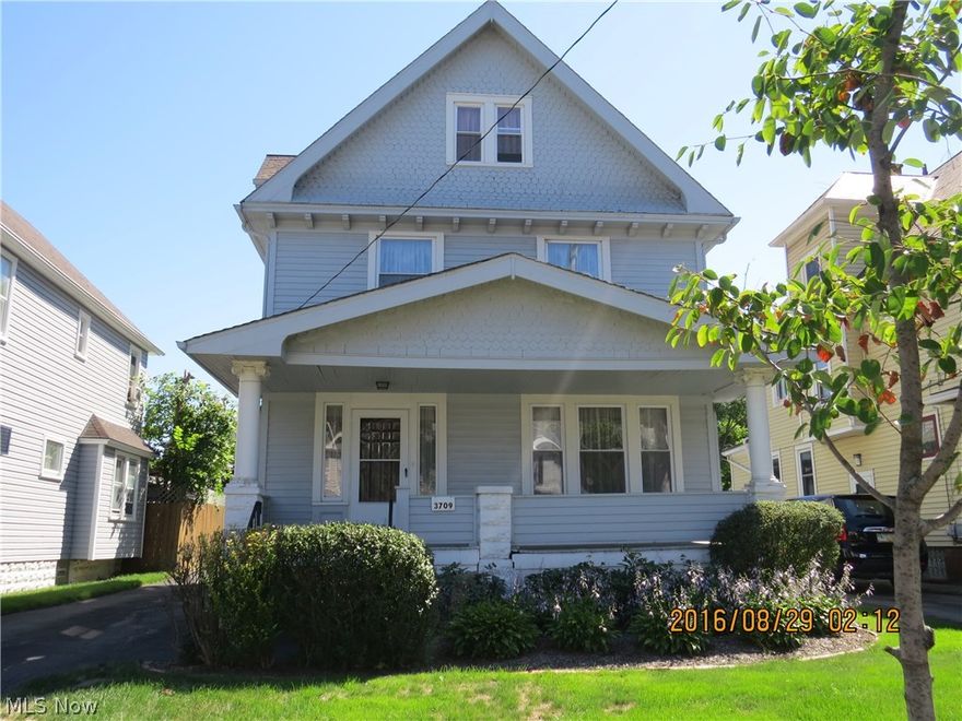 Pride of ownership throughout this longtime family home. Freshly painted throughout,gorgeous hardwood floors and old world charm. Many recent improvements including new windows. Large front porch and deep private backyard. Easy to show!!