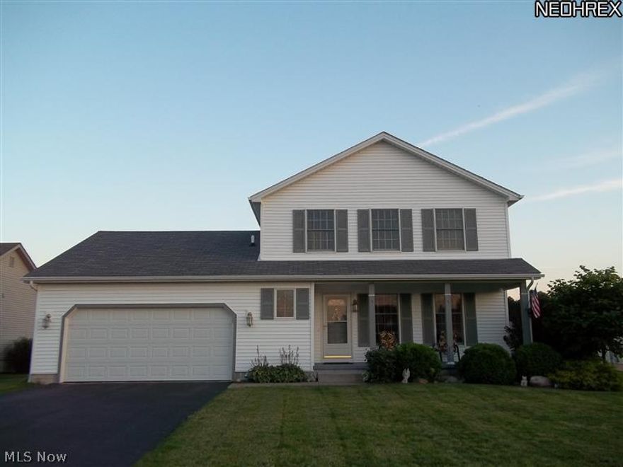 Here's what you've been waiting for: Newer Built Home - Desirable Floor Plan - Move In Ready - Great Neighborhood!! Formal Living Room, or Formal DR. Dinette with sliding doors to back patio, Huge Family room with wood floor, attractive brick fireplace (gas logs), ceiling fan, eyeball lighting and unique wall ledge/shelf to display your prized collections! Kitchen with recessed lighting, garden window, Oak cabinets. 1st floor 1/2 bath, Master BD with Master Bath - shower stall. Media Room in partially finished basement. Fenced yard, Nicely landscaped, Covered front porch + newly covered back porch with skylight.