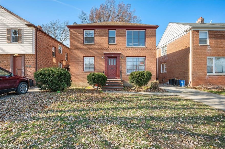 Amazing investment opportunity for owner occupant or investor to own this well maintained classic brick colonial duplex near both the Cedar/Warrensville commercial district AND John Carroll University. Each level has beautiful hardwood floors, a spacious living room, kitchen, 3 bedrooms and 1.5 bathrooms, as well as a bonus room/porch. The downstairs unit already has central air, too! The basement is partially finished with a large recreation room as well as an additional half bath, shared laundry area, and plenty of storage space. Hot water tanks were just replaced (2023), electric panels upgraded (2008), and the roof and driveway were both replaced about 10 years ago. In addition to nearby on street parking, the backyard has extra parking space as well as a 2-car garage. Property will transfer POS compliant.