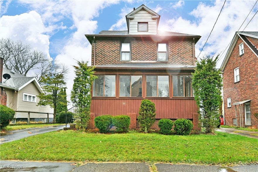 Find yourself home for the holidays as you give thanks for an all-brick two-story home, set in the heart of Campbell! This three-bedroom residence has plenty to offer with potential to boot, providing a desirable layout plus a full basement. Standing out from its peers, the enclosed front patio creates plenty of presence as tidy landscaping runs along the bottom to compliment the brick. Meanwhile, a detached two car garage allows for secure parking as the fenced-in side yard is perfect for pets and added security alike. Inside, a rising staircase sweeps away from the foyer. The welcoming living room enjoys sculpted archways and hardwood styled flooring that transitions into the adjacent formal dining room. A brightly painted kitchen showcases tons of room for counterspace, utilizing a floating island. Casual dining is found at the rear entrance, easily doubling for lounge space. Upstairs at the second level, the trio of spacious bedrooms branch from the hall while they accompany an illustrious full bath. Down below, laundry services and provisions for a second lower bath include a shower. Call today before this one is gone!
