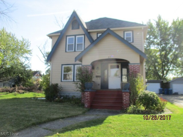 Clean Three bedroom Colonial with one full bath. Living room has fireplace and some natural woodwork. Formal dining room has built in china cabinets. Large Kitchen with wood floors and lots of cabinets. Upstairs has three bedrooms and a full bath with stairs leading up to attic that could easily be finished into additional living space. Full basement and two car detached garage. Rear yard is fully fenced too.