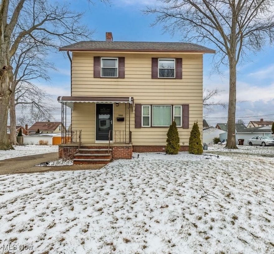 Move right in to this charming 3 beds, 1.5 bath Colonial situated in the heart of Parma, close to major highways, shopping, restaurants, schools and parks. The exterior showcases a nice covered porch entry, lovely landscaping, convenient 2 car detached garage and for a bonus feature, currently there are no neighbors directly next door on both sides! Inside, the large and bright living room with decorative fireplace opens to the delightful dining room w/ beautiful wood floors, a perfect space for holiday gatherings. The spacious kitchen is complete with wood cabinetry, plenty of prep space & included appliances! Upstairs you will find all 3 bedrooms and a nice full bathroom. The clean basement allows for ample storage, a laundry room, 1/2 bath and space to finish if so ever desired. Important improvements include: New HWT 2024, New electrical service outside of house 2024, New roof on home and garage 2020, New siding on garage 2020. Schedule a private showing and see what this great home has to offer you!