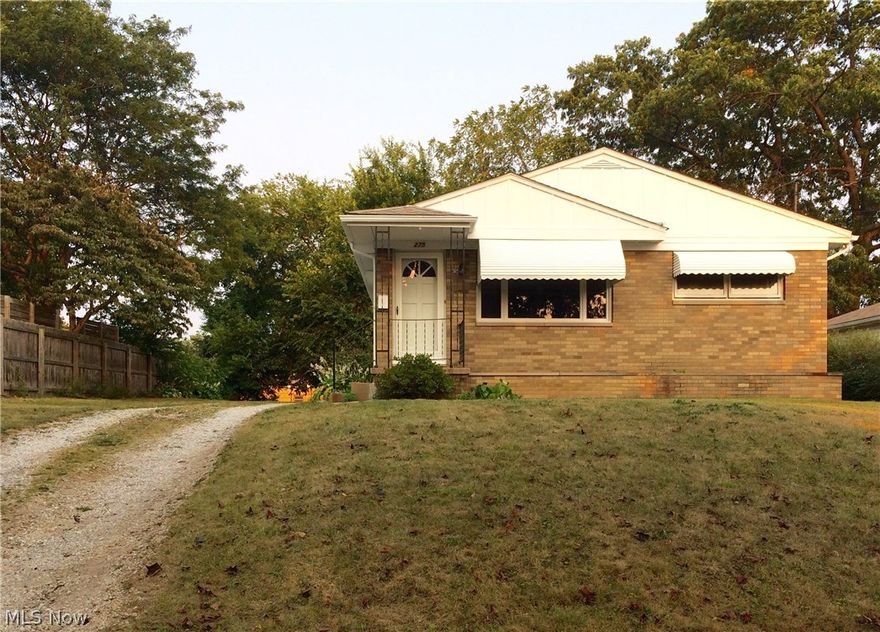 Charming 2 bedroom ranch with great curb appeal, located in Ellet.  Nice size rooms with much closet space throughout. Hardwood floors, freshly painted, new carpeting (last week-August 2017),  newer windows on main level, newer glass block windows in full basement.  Nice size kitchen with plenty of cupboard space.  Full basement has much potential, including a separate kitchen, 2 possible bedrooms, full bath and much storage space.  The yard is nicely landscaped and partially fenced in.  Nice size deck off the rear of the house to enjoy a morning cup of coffee.  The front of the house has a built in flowerbed for those who love to plant flowers.  Don't just drive by, stop in!