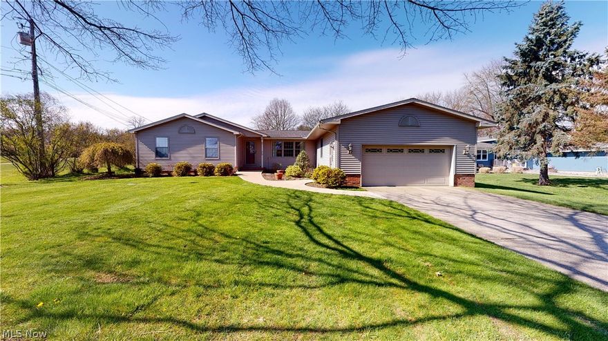 Welcome home to this beautifully maintained ranch in Doylestown that has been cared for by one owner! Situated on just over 1 acre in Chippewa LSD. Walk into the spacious living area that flows right into the eat-in kitchen. The kitchen has plenty of counter and cabinet space, and boasts gorgeous laminate flooring that runs throughout. On top of two generously sized living areas, the four season room offers even more room to relax with vaulted ceilings and natural light. The master suite offers a double vanity and walk-in closet, and the fourth bedroom has made for a perfect office space for the current owner. The basement has a finished rec room plus a great space for storage or work area. Enjoy the summer nights to come underneath the pergola on the private paver patio. Located in a cul-de-sac and close to Rt 21! Updates include New high-efficiency furnace (2013) Central air (2016) Well, pressure tank, and water softener (2016) Hot water tank (2019) New Anderson windows, roof, and si