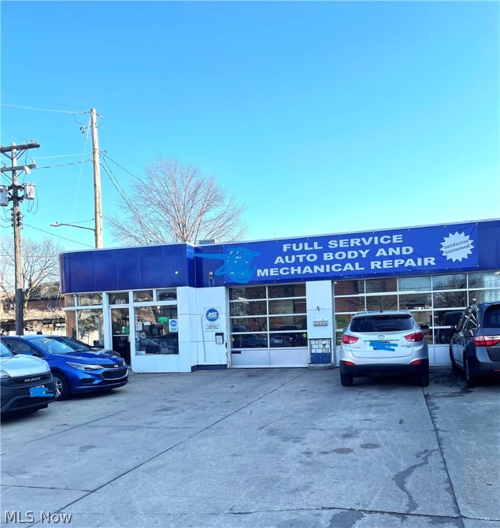 Family owned, established and well-respected Auto Body Repair Shop and Mechanical work Business located in a well-known historic district in Cleveland. Includes 2 large brick buildings on 2 lots. Both have a combined 5 garage doors, 4 lifts and a Paint Booth with paint and prep area. Many updates including Roofs, heating and AC, large garage door, side door and many lights converted to LED’s. Two leased store fronts are included for added income. The purchase price also includes an amazing customer list, long term and loyal employees,