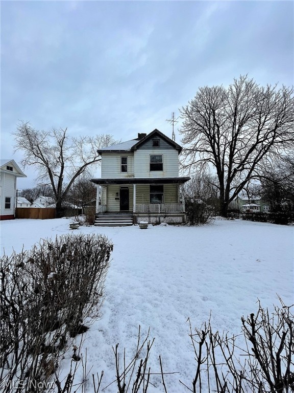 So much potential! Welcome to this four-bedroom home offering some much original character sitting on a huge lot! Brand new kitchen has been started that has soft close doors, white cabinets all open to the dining room. Two fireplaces. There are four bedrooms, two of them are huge. One full bathroom. Huge attic. So much room for entertaining etc. There are two garages for outside storage.