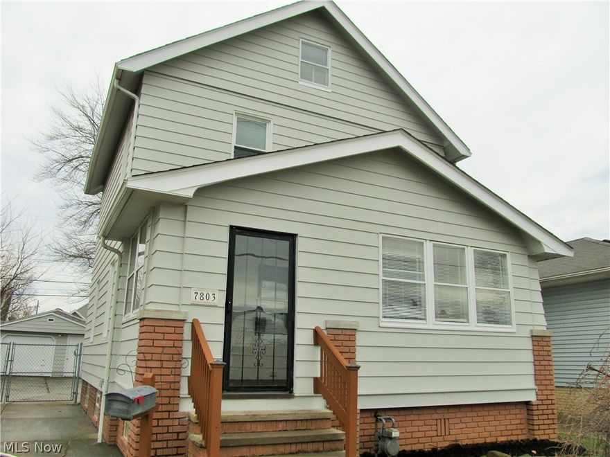 Charming, updated colonial home in Parma is move in ready!  As you enter the home through the nicely maintained enclosed front porch you will notice the spectacular wood laminate flooring complimenting the beautiful woodwork and freshly painted walls throughout.  The spacious living room and dining room area features a beautiful bay window offering an abundance of natural sunlight.  The updated kitchen offers plenty of cabinet space and brand new stainless steel kitchen appliances and rear access to the backyard.  You can enjoy the spacious, fully fenced-in backyard during the warmer months.  This colonial home features large living areas and plenty of storage space.  The second level of the home provides 3 bedrooms and a recently updated bathroom.  The freshly painted basement provides a laundry area and plenty of space for your storage needs. Additional improvements include: new kitchen cabinets, new stainless steel kitchen appliances, neutral paint through out, new window treatments