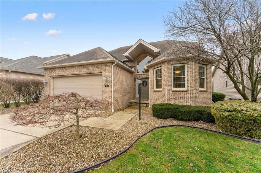 Marvelous villa home nestled in Canfield. This lovely home has lots of living space with 4 bedrooms and 3.5 bathrooms. Perfect for a family or for those needing extra space for hobbies or work. This home has a 2-car attached garage. Come inside and step into an airy, open-floor plan. Gorgeous Sant’Agostino tiles decorate the floor. Kitchen features  Quartzite countertops, stainless steel appliances and plenty of cabinet space. Sit and eat either at the kitchen island or at a dining table in front of the large, picturesque windows. Family room is spacious with a fireplace at its center and vaulted ceiling. Head up the grand carpeted staircase to the cozy loft area. Bedrooms have upgraded light fixtures. Master suite updated with new carpet and features a walk-in closet. Granite in all baths. Home also has a full basement with a kitchenette, gym space and second family room. For sunny afternoons, enjoy the weather outside on the patio. Patio has a concrete base with a paver top so you’ll never have to worry about growth underneath. This gorgeous villa home has to be seen with your own eyes. Don’t miss your chance to do so today.