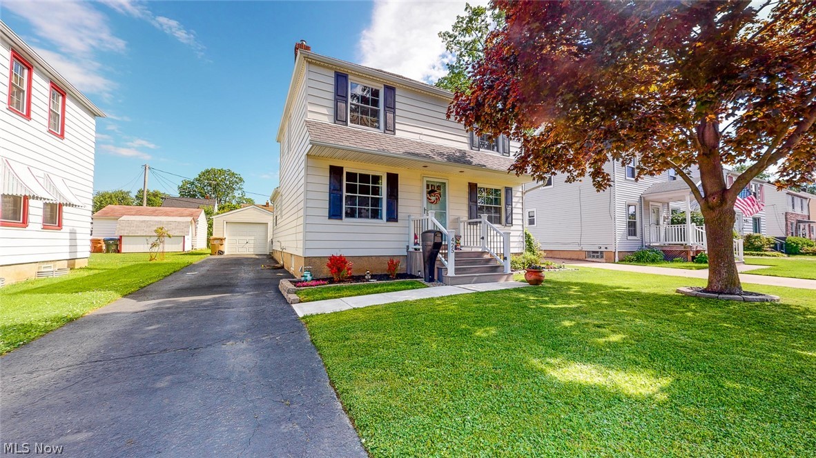 This is truly the best looking home on Johnson! Gorgeous interior with cutting edge colors. This home features a Dining Room Addition in the rear. making an awesome office/play area where original dining room was located. From the time you enter this home you will notice Sellers' eye for detail. There is a new Trex front stoop/porch in gorgeous multi-tone color. The list of improvements is massive: New Dimensional "tear roof in 2010, Hot Water Tank in 2015, Windows (except addition) new in 2015, Gorgeous exterior paint in 2019, Kitchen remodeled in 2020 including "up to ceiling" shaker styled white cabinets, Bathroom completely remodeled in 2020, 95% efficient Furnace in 2017 and new Central Air in June of 2020, New Electric Service panel in 2020, Basement painted in 2020, New laminate flooring in all bedrooms in 2020, New Carpet in 2016, New Concrete walkways front and back in 2019, New Privacy Fence between garage and House in 2019, Garage sided with new Garage door in 2018. Gorge