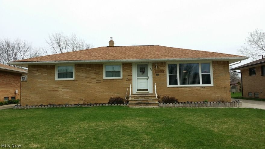 This is an updated all Brick Ranch with 3 bedrooms, 2.5 baths and 1430 square feet of living space.  The home offers a very open floor plan with an eat-in kitchen, dining room, spacious living room and a 3 season room.  There is a finished basement with huge recreation room (42 x 13) and bar area.  There is a spacious back yard that is perfect for entertaining and just in time for summer time fun.  There is a large patio, an above ground pool and it is completely fenced in.  Lets talk about storage...This home offers so much storage; there are spacious closets in each bedroom and bath, there are 3 closets in the hallway leading to the bedrooms, there is a coat closet in the foyer, there are closets and storage areas in the basement on the unfinished side which i also 42x13, there is a 2.5 car detached garage with overhead storage, and there is a shed in the back yard as well.  Updates include:  Fresh paint throughout, Roof (2008), Vinyl Replacement Windows throughout, Newer Furnace (20