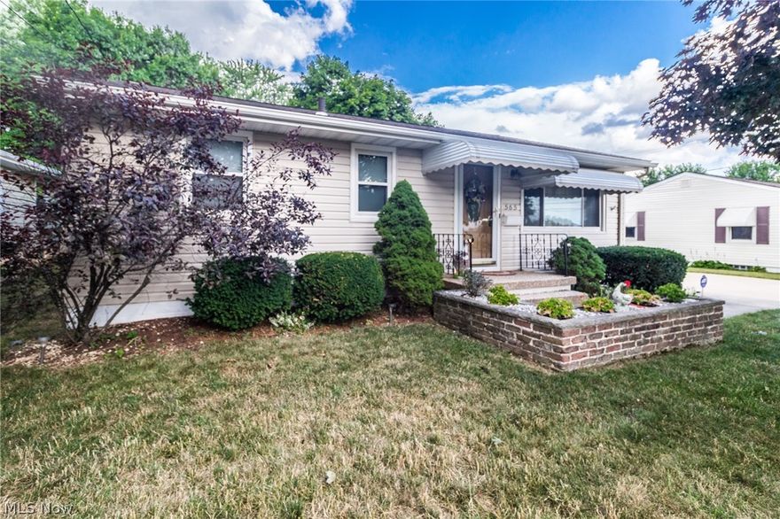 What a great opportunity in Ellet! Situated on a quite street, this spacious ranch boasts 1300 square feet of living space plus a fenced in yard with an additional attached garage for workshop! Enter and be greeted by a large living room with picture window that provides a ton of natural light.  Just down the hall are three generously sized bedrooms with hardwood floors under the carpet and a full bath. If you like to entertain or have a large family, you are going to love the huge lower level rec room with wet bar and half bath.. Don't wait long this home will not last.. call today to schedule your private showing..