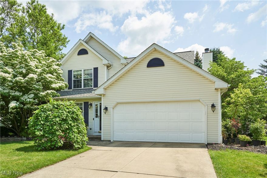 Welcome to this warm and inviting Colonial located in the highly sought-after Stonecreek neighborhood, offering comfort, style, and space in the Copley-Fairlawn School District. This 3-bedroom, 2.5-bath home features hardwood floors throughout the first floor, creating a seamless and elegant flow from room to room. The updated kitchen is complete with granite countertops, stainless steel appliances, and plenty of cabinetry for storage. It opens to a bright dining area and a cozy family room featuring a gas fireplace, perfect for relaxing evenings or entertaining guests. Upstairs, the owner's suite offers a peaceful retreat with two large closets and an attached full bath featuring double sinks and ample counter space. Two additional bedrooms and another full bath provide space for family, guests, or a home office. The finished lower level adds valuable extra living space, ideal for a playroom, media room, or home gym. Step outside to enjoy the backyard patio, perfect for summer barbecues and gatherings. A storage shed provides additional room for tools and equipment, while the 2-car attached garage adds everyday convenience. Located just minutes from shopping, dining, and parks, this home is a rare find in one of the area's most desirable neighborhoods. Don't miss your opportunity to make this lovely house your next home.