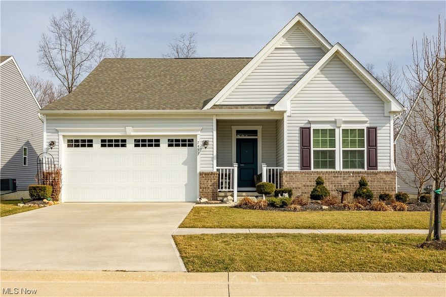 Thinking of building first check out this charming 4 year young 2 bedroom, 2 bath Ranch home that boasts a welcoming open floor plan, featuring a kitchen with a large island overlooking a spacious great room adorned with a cozy fireplace.  The finished basement adds versatility to the living space, while the covered deck offers a perfect spot to relax and enjoy the fenced in backyard, Ideal for those seeking a blend of comfort and functionality in a serene neighborhood.  Upgrades Granite countertops, Stainless steel appliances, blinds & backyard shed. Don't miss out, schedule your appointment today!