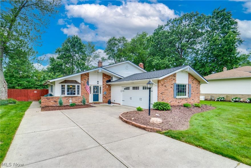 On this quiet cul-de-sac in Mentor Ohio, you’ll find this lovely 3-bedroom, 2 full bath Split Level home. This beautiful property features a side-entry 2-car garage, giving a sophisticated and streamlined appearance to the home’s exterior, while enhancing the curb appeal and providing convenient access from the driveway.  
As you enter into the Foyer, you are welcomed by impressive Cathedral/Beamed Ceilings in the Great room/Living Room and Dining Room.  The floors are beautiful wood plank.  You can’t miss the stunning double doors with transom windows that lead to the Patio and lower deck.  From the patio - step up to the spacious pool deck and relax by the pool or enjoy a swim!
The updated kitchen boasts granite countertops, decorative back splash and spacious cabinets and pantry.  The LVT floors extend to a cozy open nook with a beautiful bay window overlooking the quiet cul-de-sac.  
Up a few steps, you will find 3 nice-sized bedrooms with beautiful hard wood floors.  A full bathroom is convenient to all bedrooms on this level.
The lower level was completely remodeled in 2023/2024.  The gorgeous new flooring is continuous throughout all rooms.  You’ll enjoy the gas fireplace in the family room on cozy evenings! A nice sized Bonus Room is just waiting for your ideas!  The laundry room and a full bath round off the lower level.
The back yard is the place to be!  The pool deck was built in 2017 and makes the pool easily accessible. Schedule your private showing today!