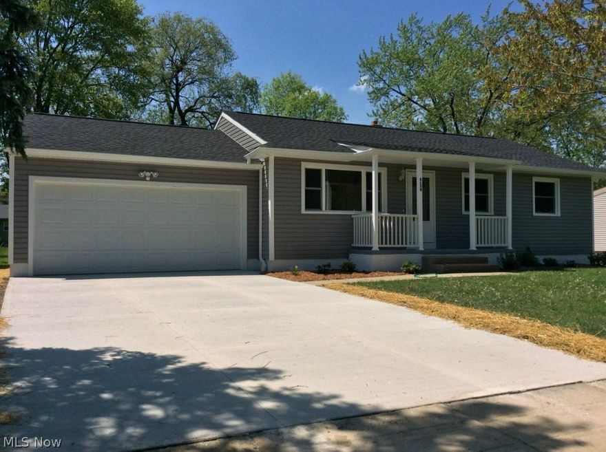 WOW! Are you looking for that perfect turn key home? Want to move in and kick your feet up? Then you have to see this completely updated ranch in Stow! Pull up to this beautifully landscaped home with new concrete drive, roof and two car garage addition. The new front door welcomes you into a spacious living room with refinished hardwoods and a large picture window that allow ample natural light in. Into the brand new kitchen you will find modern maple cabinetry, countertops and stainless steel appliances. The bedrooms have new carpet, door and trim work and every room in the house has been freshly painted. Full bathroom has been renovated as well. The basement has new glass block windows, furnace, hot water tank and is ready for you to make it into that perfect finished space of your liking. Out in the backyard you will love deck with plenty of space to entertain this summer, not to mention that face that it too is brand new!. Call today to schedule a showing. Updated list:  Exterior: