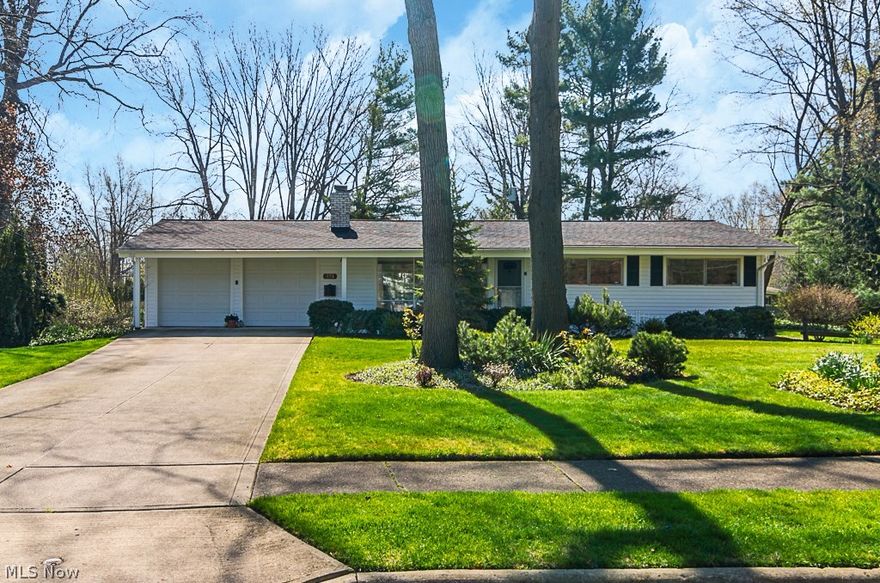 Welcome to this updated and immaculate four bedroom, two full bath Ranch in a picturesque and tranquil setting.  The living room boasts vaulted ceilings, wood flooring, fireplace and floor to ceiling windows which provides lots of natural sunlight.  The updated kitchen (2010) includes: cabinets, counter tops, flooring and all appliances.  Large closets in bedrooms. Two bedrooms with connecting door and Jack & Jill bath. Updated baths, bath & shower tile surrounds, custom cabinetry, Corian counters, tile flooring, light fixtures.  Completing the first floor is the laundry room with plenty of storage and access to the picturesque yard with patio.  Close to I-90, Lake Erie, parks and shops.  Call today to schedule your appointment!