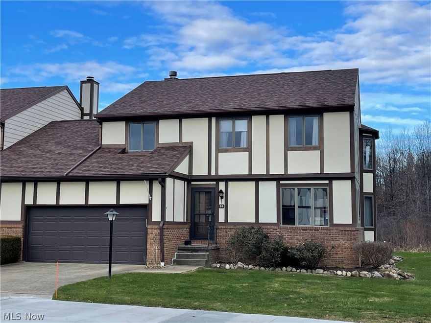 Welcome to 59 Picadilly Court located in Brimfield/Kent, OH 44240.  If you’re looking for a condo with the feeling of living in a house this is it! You will love this stunning 3 bedroom, 3 bath home  in rural setting just minutes from 76 and shopping.
Over 2200 Sq ft of living space! Features include eat in kitchen with granite counters, modern cabinetry with pull outs, Living room with gas fireplace & Dining area with bayed windows, first floor laundry,  first floor office/workout room, huge owner’s  suite with bayed windows and beautiful view of the Lake, 2 walk in closets & master bath. There is an additional 2nd floor full bath with dual sinks, first floor half bath, private fenced in patio with beautiful views. Amenities include clubhouse,  pool,  Lake,  walking trails, &  fishing. Call to schedule a private showing today.