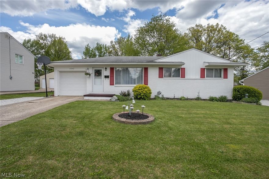 An exceptional 3 bedroom 1.5 bath Stow ranch with a spacious and beautiful backyard.  This home boasts over 1600 square feet of total living space with the finished basement.  The first floor has wonderful wood floors.  A large living room has ample natural light.  The open eat-in kitchen has been updated.  There is a deep attached garage, patio, additional parking, and so much more.