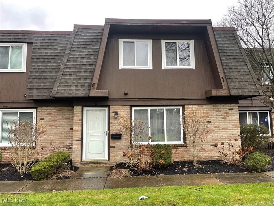 Spacious condo in a great location!  Right across the street from Mentor High School.  Large eat-in kitchen with plenty of storage space. Primary bedroom is nicely sized and with 2 large closets. Newer furnace. With just a few finishing touches this condo could be a wonderful home.