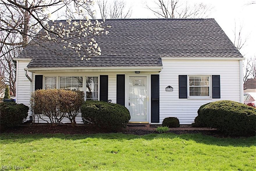 Welcome to this lovely Cuyahoga Falls cape cod home.  Situated on a quiet street, this home has a lot to offer!  Once you enter, you will immediately realize that this is an extremely well cared for, updated, and loved home.  The family room has laminate flooring and large windows that bring in a lot of natural light.  This space leads you to the kitchen with new stainless steel appliances (2014), hardwood cabinets and access to your backyard.  Also, on the first level is a laundry area, two good sized bedrooms, and an updated full bath with granite countertop.  The second floor is a must see!! Laminate flooring, fresh paint and ample closet space, make the second level truly valuable space.  The upstairs features two rooms and is currently arranged as one bedroom and a living area. Other options for the upstairs could include adding a forth bedroom or to use the space as a home office or nursery.  The fenced in back yard features a circular paver brick patio, green grass and a nice sh