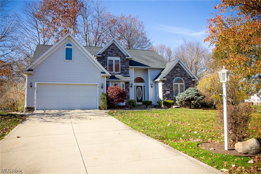 Charming well-maintained home in the Kings Mills Develepment! The first floor includes a two-story great room beaming with natural light, a fireplace, and plenty of storage space. The great room leads to the large kitchen and has access to the formal dining room. The primary bedroom finishes off the first floor with a fireplace, an en suite bathroom with double sinks, a jacuzzi tub, a separate shower, and large closets. The Laundry room is on the main floor. On the second floor, you will find a loft area, three additional bedrooms, and another full bathroom. The spacious lower level walks out to the private, lush backyard with views of the lake. Don't miss your opportunity to call this your home!