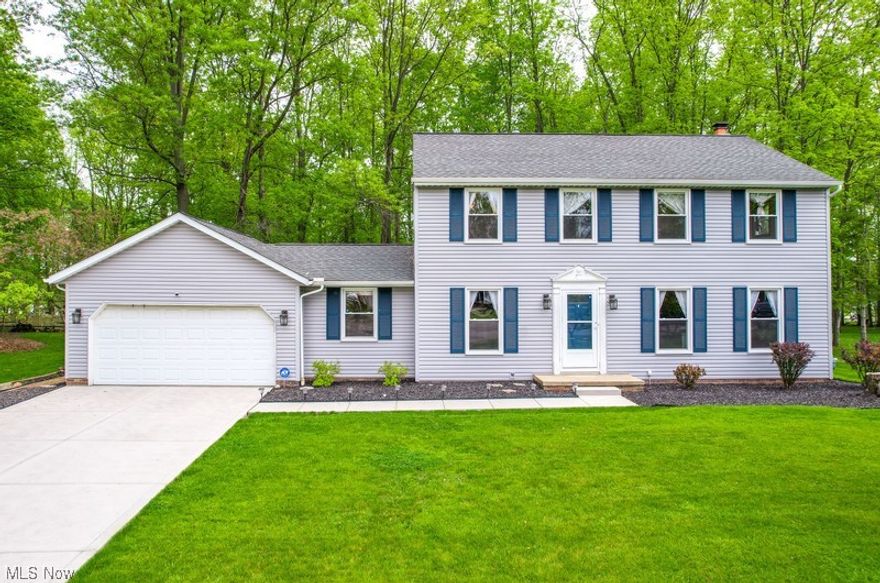 Turn key move in ready! Beautiful 4 bedroom, 2.5 bath Colonial on a quiet cul-de-sac! Updated eat in kitchen (2020) with white cabinets, backsplash, stainless steel appliances, luxury vinyl plank flooring and Island with quartz countertop. Family room with fireplace and doors leading out to patio and private backyard. Owners suite with walk in closet and full bath. 3 additional bedrooms upstairs and full bath. First floor laundry room and office.
Formal dining room. Driveway (2021), luxury vinyl plank flooring (2020), siding and windows (2018), hot water tank (2014). Updated half bath. Finished basement with carpet and glass block windows. All appliances stay, including refrigerator in garage and washer and dryer. Home warranty!