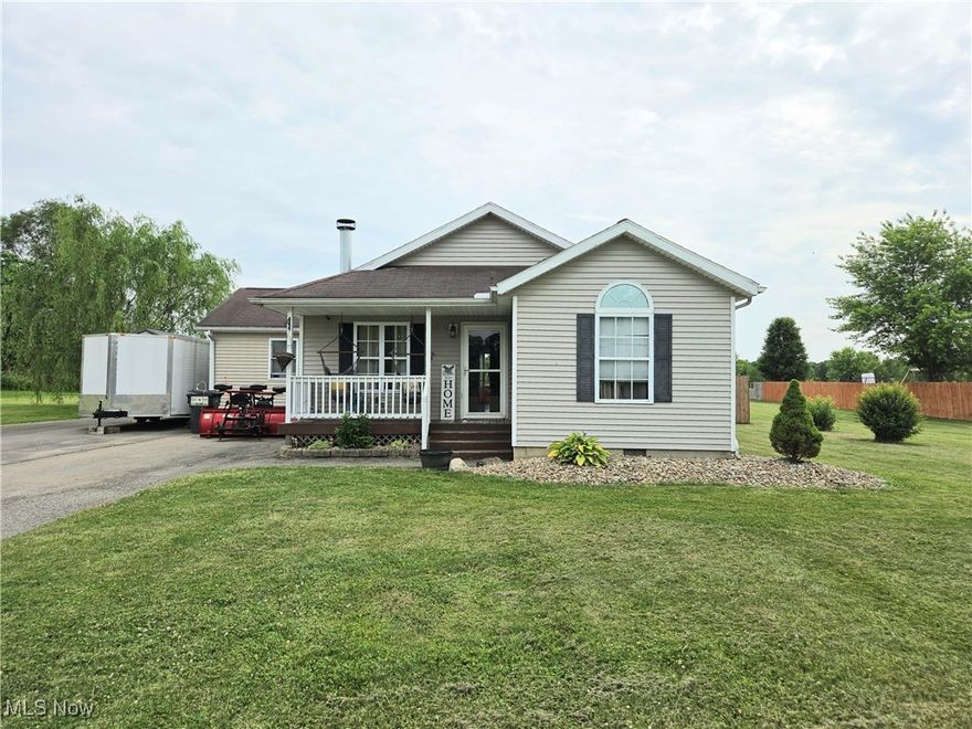 Welcome Home to 4921 Tumney Trail Dr in Norwalk Oh. Discover your perfect sanctuary in this 3 bedroom ranch
situated on a spacious 1.30 acre lot. This inviting property features an open concept design that seamlessly blends
living and kitchen spaces, making it ideal for entertaining and family gatherings. All appliances stay, ensuring a
smooth transition into your new home. The owner's suite includes an en suite bathroom and a generous walk-in closet,
providing both comfort and convenience. Cozy up by the wood-burning fireplace on chilly evenings, creating a warm
and inviting atmosphere. Outside, enjoy the expansive composite deck, perfect for outdoor lounging and entertaining.
This property also includes two sheds for additional storage: one measuring 10 x 20 and the other 12 x 28, offering
plenty of space for tools, equipment, or hobbies. With a new furnace installed in 2023, you can enjoy peace of mind
and energy efficiency throughout the seasons. Don't miss out on this one, call your favorite Realtor and schedule your
private tour today