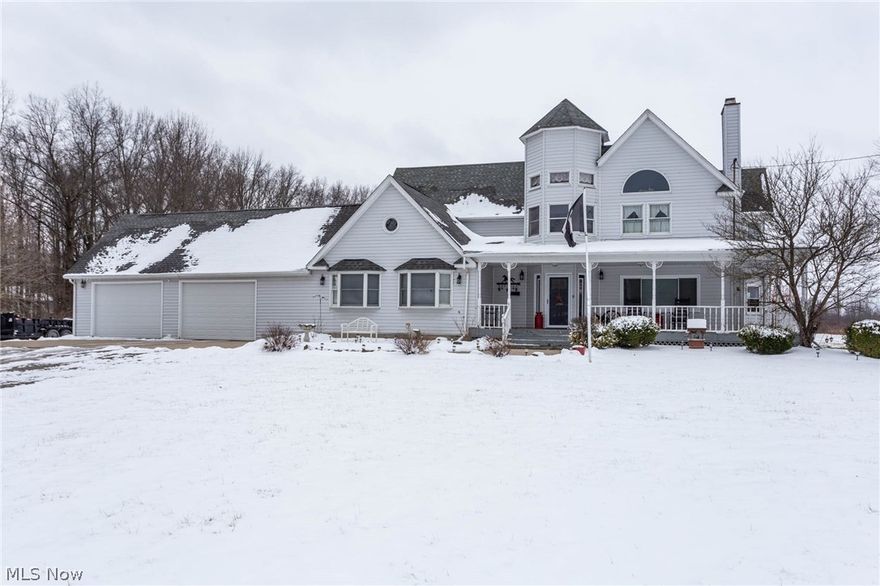 Look no further! This is the one of a kind dream home you have been looking for and at this price it wont last ! Open the front door into
the beautifully updated first floor (updated from floor to ceiling 2019).Warm yourself by the fire place in the family room on those long
winter nights.The open floor plan along with the beautiful Dining room make this home ideal for entertaining .The lg country Kitchen
boasts quartz counter tops and white cabinets .The first floor bedroom could be used as a guest room or office and the first floor laundry
is the icing on the cake.Step up to the newly updated second floor(updated from floor to ceiling in 2017) where you will find a huge
master bedroom with a lg walk in closet and attached master bath.The second floor also boasts 2 additional bedrooms and a full bath.
Don't forget the turret room where you can relax and enjoy watching the stars on those clear winter nights.Head back down the stairs
and out the patio doors to the deck(composite