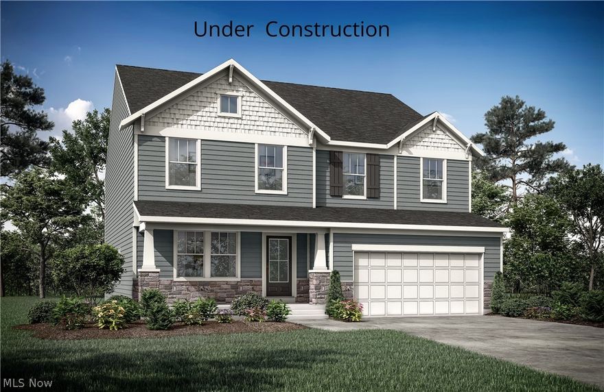 Home under construction .Welcome to 4501 Brookhaven Drive in Pine Hill, one of North Royalton's premier communities within the North Royalton City Schools. The Northwood offers over 3,500 sq ft with an open-concept layout connecting the family room, kitchen, and breakfast area—perfect for everyday living and entertaining. Enjoy a cozy gas fireplace and a private home office on the first floor. Upstairs, the spacious primary suite features a spa-like bath, along with three additional bedrooms and a versatile gameroom. Ideally located near Valleaire and Briarwood Golf Clubs, Cleveland Metroparks, and Cuyahoga Valley National Park, this home blends modern comfort with scenic surroundings. Pictures are for illustration purposes only.