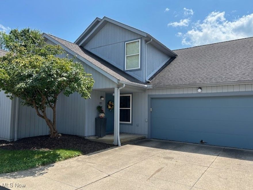 LOCATION*LOCATION*LOCATION! Walk to KSU!  This well maintained, ready to move into condo has it all!  Even complete 1st floor living if needed!  You will be pleasantly surprised when you walk in this beautiful home!  This spacious condo offers 1576 sq ft of living space!  The foyer opens up into a large, open family room accented with a vaulted ceiling and lots of natural light!  There are sliding glass doors leading out to the private patio area.  The floor plan is open and the kitchen overlooks the dining area.  The 1st floor also has a bedroom, 1 full bath and the laundry room.  The 2nd floor offers 2 spacious bedrooms - each has their own private full bath!  This is such a great feature!  There is also an attached 2 car garage.  Located at the end of the street, there is a lot of green space to go outside and enjoy the outdoors!  Located within walking distance of the Kent State University campus, you can walk to the bus line, minutes to downtown Kent, close to expressways, shopping, eateries, parks and more!  Interior painting throughout, most all of the flooring is newer and C/A new in 2023.  Don't miss out on your opportunity to see this one!  Call today to schedule a showing!