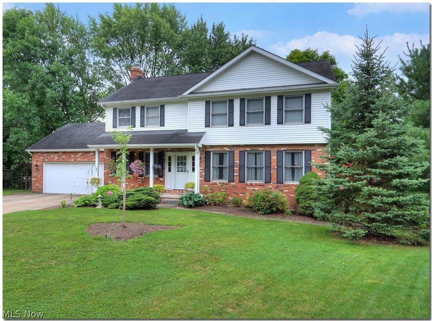 Rare Find! Unique Outdoor paradise in Solon with almost six acres in Carriage Park Subdivision.  Relax and enjoy the seasons with wooded views and a 2.5 acre pond with a 20' dock. Fish, paddle boat, swim, kayak or just sit on the porch swing or one of the decks to enjoy the scenery.  Well cared for 4 bedroom 2.5 bath center hall colonial. Family room with fireplace, large kitchen with eat in area with views of the beautiful pond. Formal living room, dining room and laundry room complete this first floor. Upstairs all four bedrooms, master bedroom spacious with master bathroom. Large closets through out.One bedroom with powder room and sink  Basement recently finished for additional living space with Glass block windows. Roof 2000. Exterior paint 4 yr. Close access to 91 and 422 making commute to both Cleveland and Akron in under 30 minutes. Near shopping, restaurants and close access to Award Winning Solon Schools, Community Recreation Center, Community Park and City Golf Course.