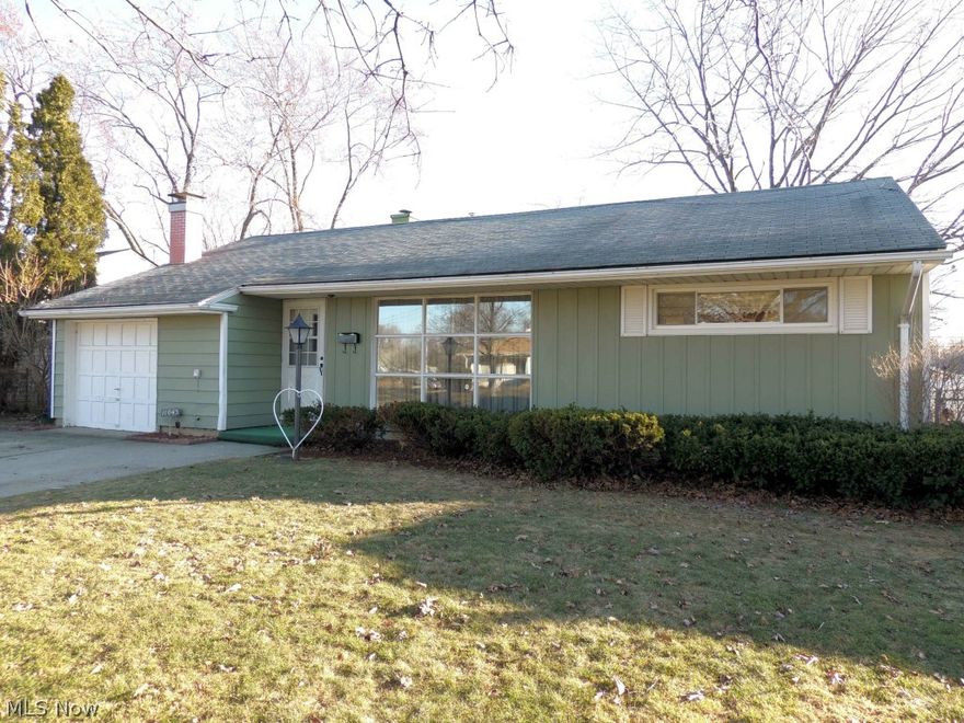 Well Maintained Ranch With Beautiful Yard & Covered Patio! Great 3 Bedroom, 1 Bath Home Has Been Freshly Painted & Offers Newer Carpet Throughout Most Of The Home. Spacious Living Room, Family Room With Gas Fireplace. Large Eat-In Kitchen With Appliances Staying. Recent Updates Include Furnace, A/C, Windows & Hot Water Tank. Clean & Ready For You To Call Home! Come See Today!