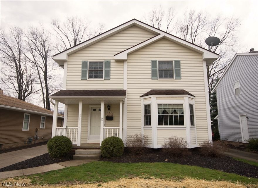 Fresh, clean and move-in ready!  This beautiful, updated and centrally located home offers so much for so little.  Only minutes from downtown, shopping, dining, theater and all that Cleveland has to offer, yet nestled in a park-like setting just steps from South Park, you couldn’t find a better location!  The home has been freshly painted and comes with newer Anderson Renewal windows though-out.  The first floor features modern finishes in a neutral palette.  The living room boasts a gorgeous bay window area that floods the room with natural light and would make a great nook for plants or reading.  The super-large eat-in kitchen comes with all newer stainless appliances and boasts tons of counter space, a breakfast bar and SolaTube skylights.  The kitchen is open to the vaulted family room which features more skylights creating a cheery place for friends and family to gather.  The entertaining easily flows out to the back for barbecues and relaxing on the deck which features a retracta