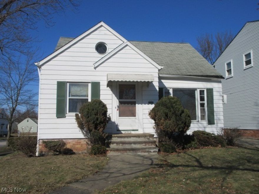 VIOLATION FREE charming 3 bedroom cape cod home. Beautiful hardwood floors. Freshly painted interior. 2 bedrooms on the main level with a huge master bedroom up. Loads of storage. Eat-in kitchen with a stove and refrigerator. New furnace with central air. Updated electrical  box. Large basement with room for a rec-room and additional storage. Just waiting for you to move in.